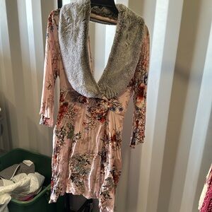 Gimmicks faux fur Kimino